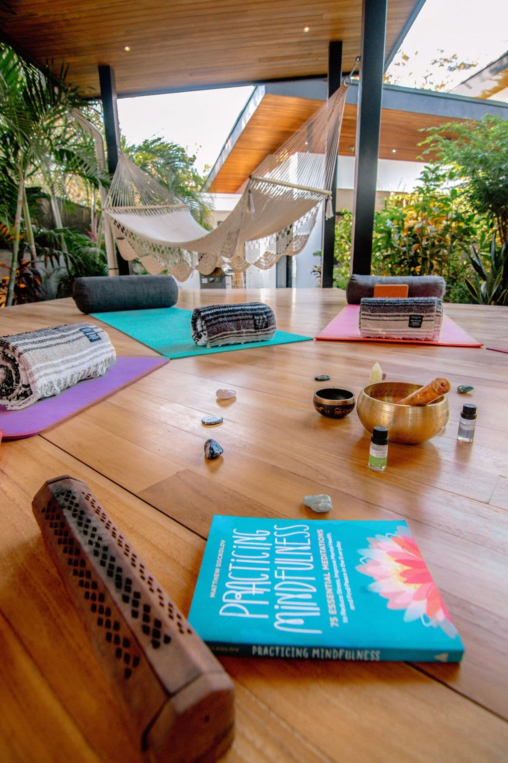 Yoga session at Surf Bikini retreat